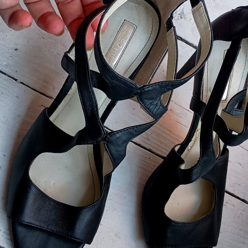 Heeled sandal sexy black heel